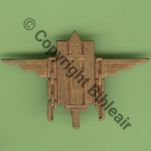 FAFI  INS GENERAL Gros Modele non emaille  DrPBER Dep Sans No Bol Dos lisse irreg Src.Y.GENTY 80Eur(x2) 